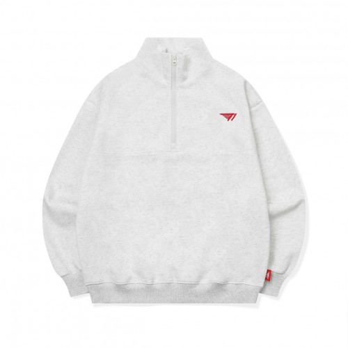 T1 Logo Half Zip-up - Melange
